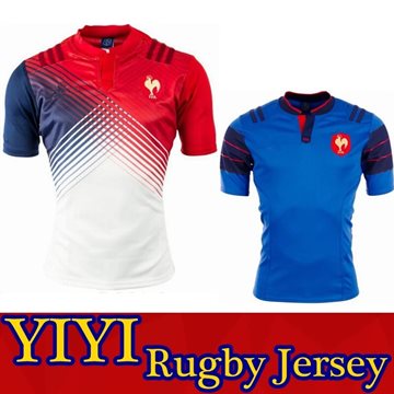 New Listing 2016 Top quality france rugby jersey size S-XXL Embroidery Rugby Shirt