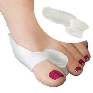 2pair=4pcs Hot Soft Beetle-crusher Bone Ectropion Toes outer Appliance Gel Silica Toes Separation Health Care Products