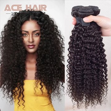 Brazilian Kinky Curly Virgin Hair 3 Bundles,Brazilian Curly Virgin Hair Human Hair Extensions Brazilian Hair Weave Bundles