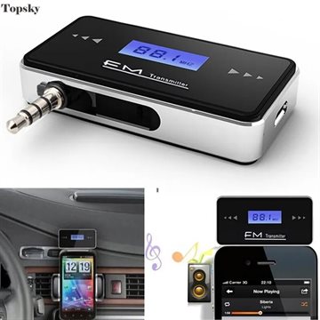 LCD 3.5mm Music Radio Car Mp3 Player Wireless Fm Transmitter Bluetooth For IPod For IPad For IPhone 4 4S 5 Transmisor Fm SZD