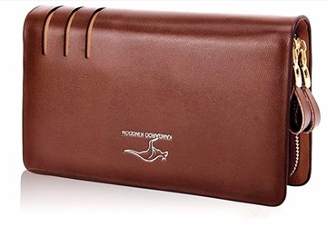 2016 new kangaroo men's clutch wallets ,genuine leather wallet handbags,fashion designer purse bag for men, wholesale price bags