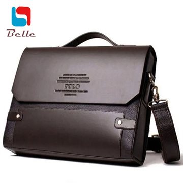 Polo genuine pu leather bag 2016 business casual men Messenger bags vintage handbags high quality shoulder bag famous brand 65