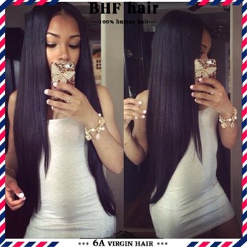 2015 Hot Sell Clip In Straight Hair Brazilian Virgin Clip In Hair Extensions Full Head Clip In Human Hair Extensions Remy Hair