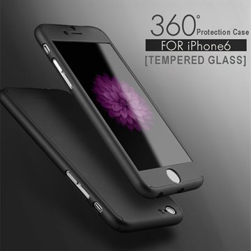For iPhone 6 6s Plus Full Body Case With Tempered Glass Case Luxury 360 Derece Full Protection Cover Cases For iPhone 6S Plus