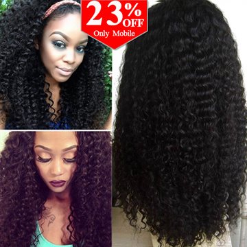 7A Glueless Full Lace Human Hair Wigs For Black Women Brazilian Virgin Hair Kinky Curly Lace Front Wig 8-24inch Rosa Hair Wigs
