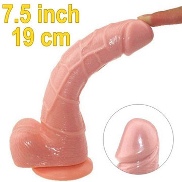 7.5 Inches Realistic Dildo Waterproof sex product for women big Silicone Huge dildos Flexible penis strong suction cup sex toy