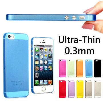 Hot Sale New 0.3mm Slim Ultra Thin Colorful Translucent Design Matte Back Cover phone Case For iphone 5 5s multicolor optional