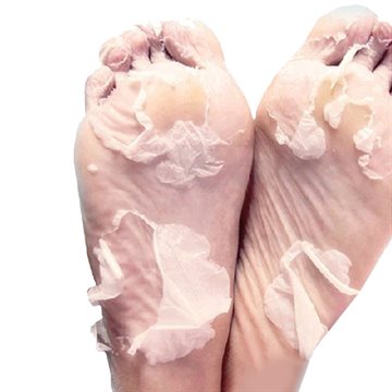 2pairs Milk bamboo vinegar remove dead skin Baby foot mask skin smooth exfoliating feet mask foot care socks for pedicure