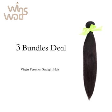 7A Unprocessed Peruvian Virgin Hair Straight 3Pcs Lot, Virgin Peruvian Straight Hair Bundles Wholesale Peruvian Hair