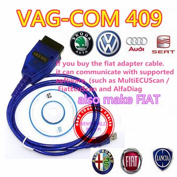 Vag 409 VAG-COM 409.1 Vag Com 409.1 KKL OBD2 USB Cable Scanner Scan Tool Interface For Audi VW can work on win 7
