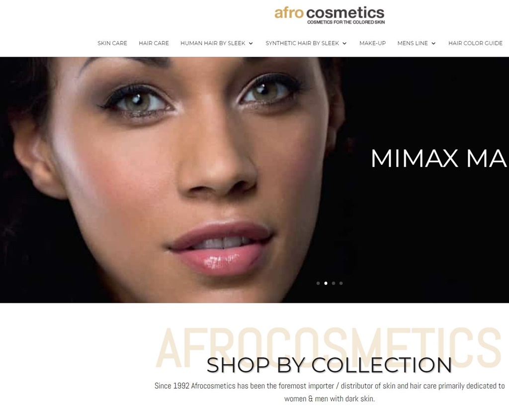 Afro Cosmetics NL website