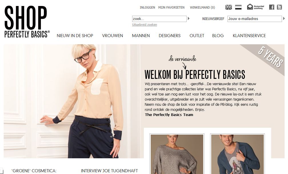 PerfectlyBasics Nieuwe versie live