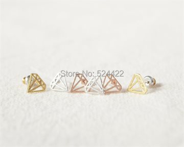 Mini earrings simple imitation diamond innovative items sh stud earrings for women ed028