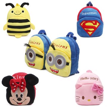 New cute cartoon kids plush backpack toys mini schoolbag Childrens gifts kindergarten boy girl baby student bags lovely Mochila