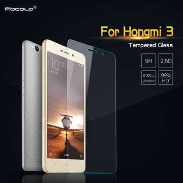 For Xiaomi Redmi 3 Tempered Glass Screen Protector 0.33mm Hongmi 3 Protective Film