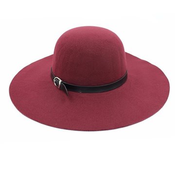 (16 colors)Spring Summer Quality Wool Fashion winter Fedoras Hats For Womens Ladies Crop Floppy Wide-Brimmed Felt Fur Caps Sun