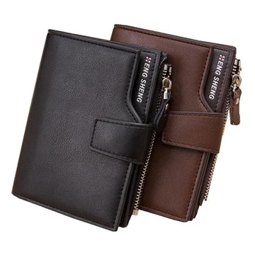 With coin bag High quality mens leather Wallets men Wholesale short leather wallets card holders purse for men Free Shipping