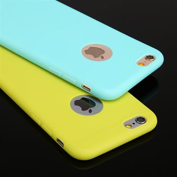 New Arrival case for iphone 6! Candy colors Soft TPU Silicon phone cases for iphone 6 4.7 Coque with logo window Accessories