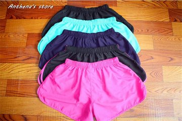 2015 New Arrival Summer Lady Jogging Quick-Drying Women Short Running shorts Elastic Waist Candy Colors slim gym plus size