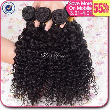 6A Malaysian curly hair 4pcs/lot malaysian virgin hair water wave kinky curly virgin hair 8-28 remy human hair weave no shed