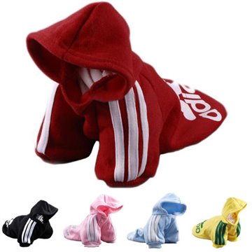 Free Shipping ! 2014 New Fashion Autumn Winter Summer PET Dog Clothes Cotton Sportswear Cool Clothes For Dogs adidog Hot Sale!!!