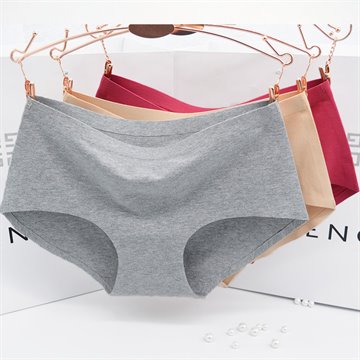 The new process pure cotton Womens Panties non-trace seamless underwear Ms in waist sexy underwear Natural cotton briefs