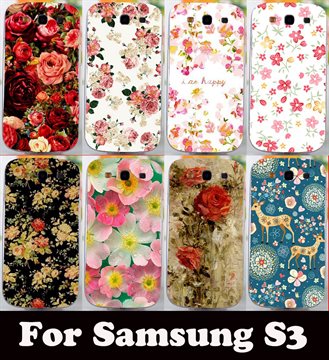 2016 New Colorful Brilliant Rose Peony Flowers Case hard Cover For Samsung galaxy S3 I9300 GT-I9300 SIII case hood shield shell