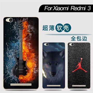 Fashion Phone Case For Xiaomi Redmi 3 5-inch Hot Cartoon Pattern Painted TPU Soft Case