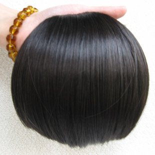 100% human hair extension clips in bang hair indian hair.free shipping four color
