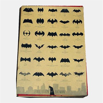 [ Sun86 ] Evolution of Batman Vintage Movie Poster Wall Paper Home Decor Cuadro Art Painting Mix Order 42x30CM H-143
