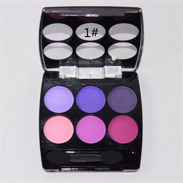 1PC High Quality 6Color Professional eyeshadow palette matte eyeshadow and eyeshadow brush makeup eyeshadow palette FreeShipping