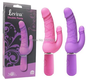 NEW 30speeds silicone Double dildo penis Female masturbation vibrator strapon realistic dildos adult sex toys for women lesbian