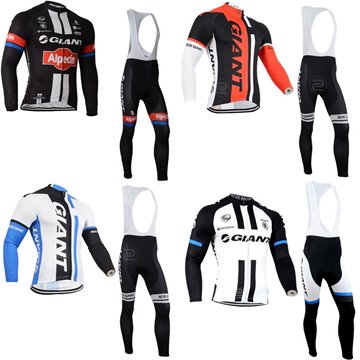 2016 Giant Pro Team Cycling Jersey Long Sleeve Breathable Gel Pad Tour De France Ropa Ciclismo Cycling Clothing Maillot Ciclismo