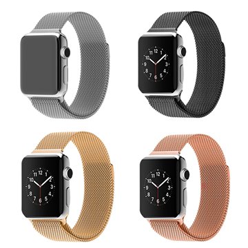 1:1 Original Link Bracelet strap & Milanese Loop watchbands Stainless Steel band for apple watch 38mm / 42mm Watchband