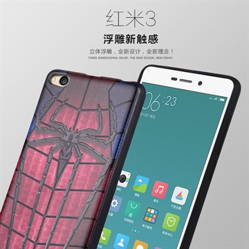 Xiaomi Redmi 3 Case 3D Stereo Relief Painting Protective Case Back Cover For Xiaomi Redmi3 Hongmi 3 Slim Silicon Phone Protector