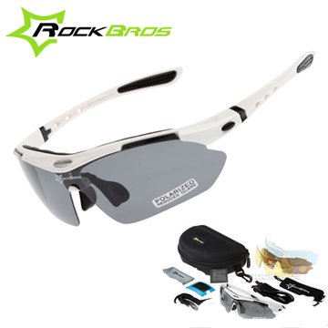 Hot! New 2015 RockBros Polarized Cycling Sun Glasses Outdoor Sports Bicycle ciclismo Bike Sunglasses TR90 Goggles Eyewear 5 Lens
