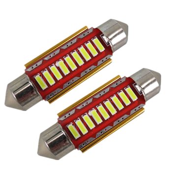 Error Free Led 41mm 42mm 12V 4014SMD Festoon Interior Light Car SV8,5 264 Led Lamp Bulb License Plate Light Pure White CANBUS