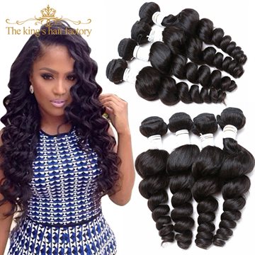Luxy Hair Company Peruvian Loose Wave 4 Pcs Hot 7A Unprocessed Peruvian Virgin Hair Loose Wave Peruvian Human Hair Weave Bundles