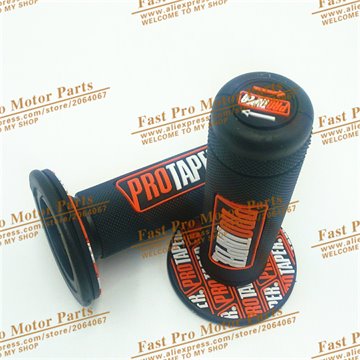 Orange Handle Grip Pro taper Motorcycle High Quality Protaper Dirt Pit Bike Motocross 7/8 Handlebar Rubber Gel Hand Grips