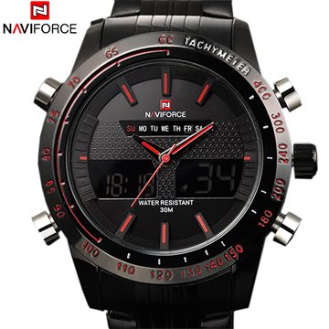 2016 Sports Watches Men Luxury Brand Male Watch Analog LED Digital Watches for Men Full Steel Mens Quartz Military Wristwatches