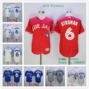 Marcus Stroman Jersey Toronto Blue Jays 6 Marcus Stroman Baseball Jerseys White Blue Red Grey
