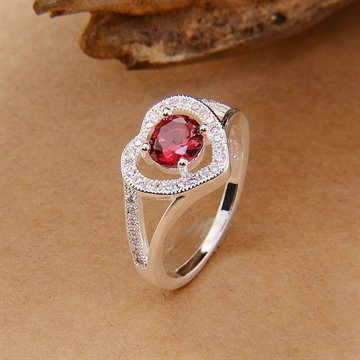 love silver plated rings for lover women heart design jewelry paved Czech diamond free shipping new wedding band love ring