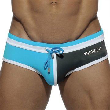 Sexy Men Swimwear Swimsuit Brand Seobean Low Waist Designed Fashion Mens Swim Briefs Bikini Gay Penis Pouch Surf Board Shorts