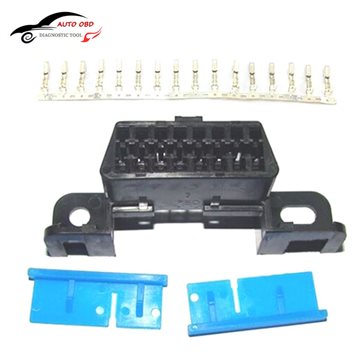 16pin obd2 connector OBD2 OBD 2 16Pin Female angle Connector OBD Female Wire Sockets Connector obd ii adapter Diagnostic Tools