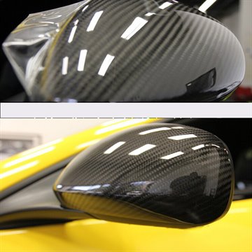 5D Car Sticker 200*50cm (78.7X19.7 Inch) Glossy Carbon Fiber Vinyl Film Wrap Foil Waterproof DIY Car Decorative Sticker