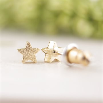 New fashion Five-pointed star earrings gift idea bridesmaid gold pink gold tiny small geometric stud earrings ED025