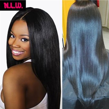 2016 New Soft 8A Brazilian virgin human hair silk straight front lace wigs/glueless full lace wigs for black women