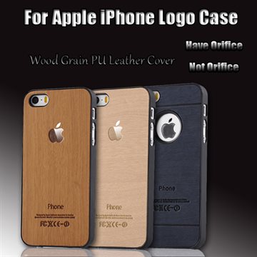 Royal Retro Fashion Wood grain PU Leather Original Cell Phone Back Case For Apple iPhone 5 5S Slim Luxury PC Hard Cases Cover