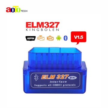 High Quality Super Mini ELM327 Bluetooth V1.5 OBD2 Auto Code Reader Mini 327 Car diagnostic interface ELM 327 Bluetooth