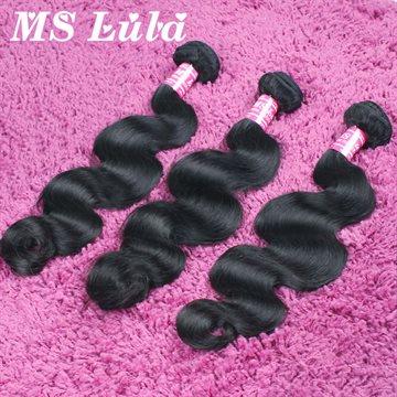 Free shipping Peruvian Virgin Hair weaving extensions Body Wave 3pcs Lot No shedding No tangle ms lula hair